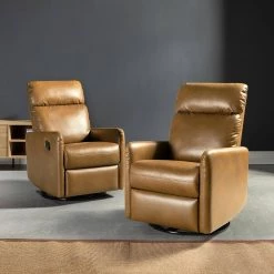 Quincy Swivel Chair with Metal Base (Set of 2) by JAYDEN CREATION -JAYDEN CREATION Sales camel jayden creation recliners knm595 camel s2 31 1000