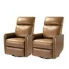 Quincy Swivel Chair with Metal Base (Set of 2) by JAYDEN CREATION