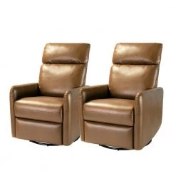 Quincy Swivel Chair with Metal Base (Set of 2) by JAYDEN CREATION