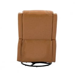 Helena Genuine Leather Camel Manual Swivel Recliner by JAYDEN CREATION -JAYDEN CREATION Sales camel jayden creation recliners rcxa0477 camel 66 1000