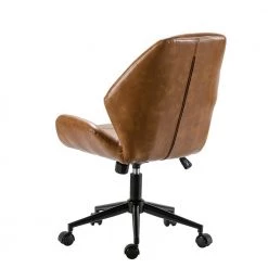 Rosal 100% PU Camel Swivel Task Chair with Metal Base by JAYDEN CREATION -JAYDEN CREATION Sales camel jayden creation task chairs ofm0195 camel c3 1000
