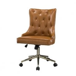 Herse Camel Task Chair with Tufted by JAYDEN CREATION