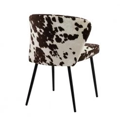 Diana Cowhide Side Chair with Metal Legs by JAYDEN CREATION -JAYDEN CREATION Sales cowhide jayden creation accent chairs chm0423 cowhide c3 1000