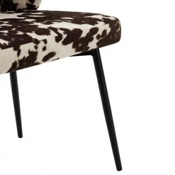 Diana Cowhide Side Chair with Metal Legs by JAYDEN CREATION -JAYDEN CREATION Sales cowhide jayden creation accent chairs chm0423 cowhide fa 1000