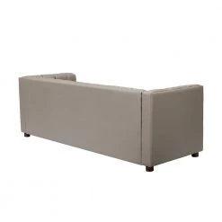 Pachynus 83" Genuine Leather Dove Sofa with Channel-tufted-A+B by JAYDEN CREATION -JAYDEN CREATION Sales dove jayden creation sofas couches sflb0481 dove a b c3 1000