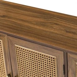 Ezio Espresso 3-Door Accent Cabinet with Rattan by JAYDEN CREATION 15 Ezio Espresso 3-Door Accent Cabinet with Rattan by JAYDEN CREATION -JAYDEN CREATION Sales espresso jayden creation accent cabinets hscls0408 espresso 4f 1000