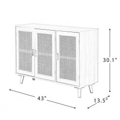 Ezio Espresso 3-Door Accent Cabinet with Rattan by JAYDEN CREATION 18 Ezio Espresso 3-Door Accent Cabinet with Rattan by JAYDEN CREATION -JAYDEN CREATION Sales espresso jayden creation accent cabinets hscls0408 espresso fa 1000