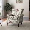 Auria Floral Arm Chair with Nailhead Trim by JAYDEN CREATION