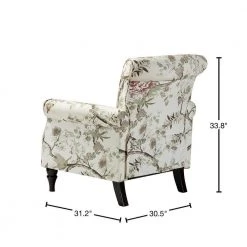 Auria Floral Armchair with Nailhead Trim (Set of 2) by JAYDEN CREATION -JAYDEN CREATION Sales floral jayden creation accent chairs chws0213 floral s2 40 1000