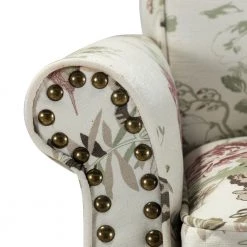 Auria Floral Armchair with Nailhead Trim (Set of 2) by JAYDEN CREATION -JAYDEN CREATION Sales floral jayden creation accent chairs chws0213 floral s2 44 1000