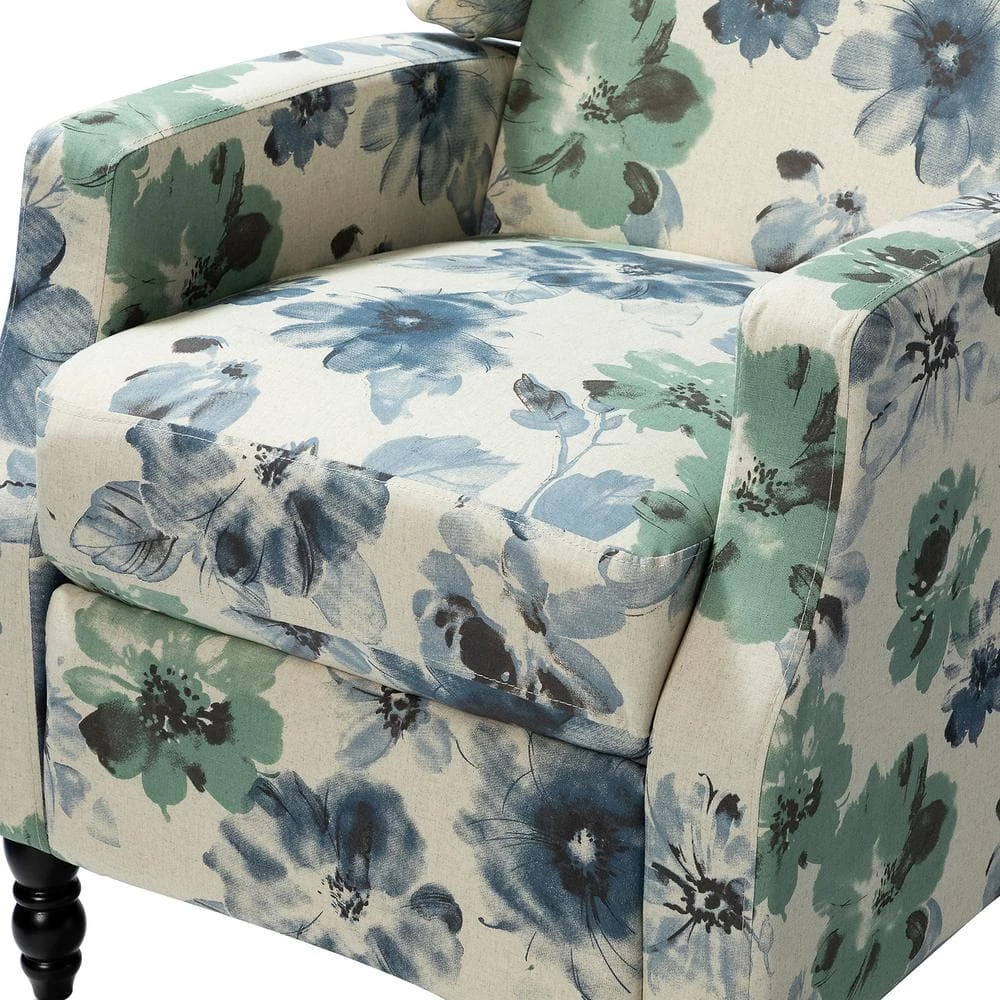 Celia Floral Wing Back Manual Recliner by JAYDEN CREATION 6 Celia Floral Wing Back Manual Recliner by JAYDEN CREATION - Image 6