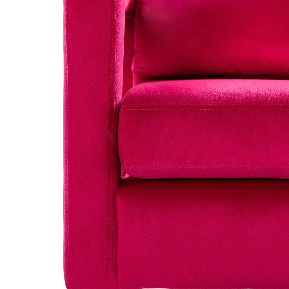Anika Golden Base Fushia Comfy Arm Chair (Set of 2) by JAYDEN CREATION 7 Anika Golden Base Fushia Comfy Arm Chair (Set of 2) by JAYDEN CREATION - Image 7