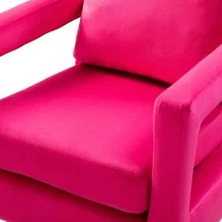 Anika Golden Base Fushia Comfy Arm Chair (Set of 2) by JAYDEN CREATION 14 Anika Golden Base Fushia Comfy Arm Chair (Set of 2) by JAYDEN CREATION -JAYDEN CREATION Sales fushia jayden creation accent chairs chm0014 fushia s2 4f 1000