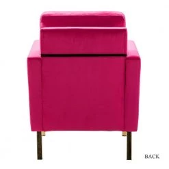 Anika Golden Base Fushia Comfy Arm Chair (Set of 2) by JAYDEN CREATION 12 Anika Golden Base Fushia Comfy Arm Chair (Set of 2) by JAYDEN CREATION -JAYDEN CREATION Sales fushia jayden creation accent chairs chm0014 fushia s2 66 1000