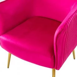 Juliis Fushia Barrel Chair with Metal Legs by JAYDEN CREATION 15 Juliis Fushia Barrel Chair with Metal Legs by JAYDEN CREATION -JAYDEN CREATION Sales fushia jayden creation accent chairs chm0425 fushia 1f 1000