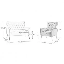 Brion 3-Piece Fushia Living Room Set by JAYDEN CREATION -JAYDEN CREATION Sales fushia jayden creation living room sets sf192 ch116 s2 fushi 76 1000