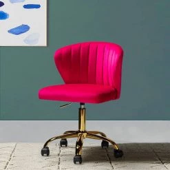 Ilia Fushia Swivel Task Chair by JAYDEN CREATION -JAYDEN CREATION Sales fushia jayden creation task chairs ofm0051 fushia 31 1000