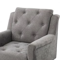 Oechalia Grey Armchair with Button-tufted set of 2 by JAYDEN CREATION -JAYDEN CREATION Sales gray jayden creation accent chairs chwh0526 grey s2 1f 1000