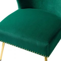 Basilio Green Accent Chair with Nailhead Trim (Set of 2) by JAYDEN CREATION -JAYDEN CREATION Sales green jayden creation accent chairs chm0106 green s2 4f 1000