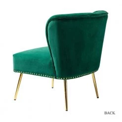 Basilio Green Accent Chair with Nailhead Trim (Set of 2) by JAYDEN CREATION -JAYDEN CREATION Sales green jayden creation accent chairs chm0106 green s2 c3 1000
