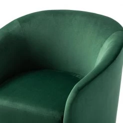 Estefan Green Swivel Chair with Metal Base (Set of 2) by JAYDEN CREATION -JAYDEN CREATION Sales green jayden creation accent chairs chm0240 green s2 1f 1000