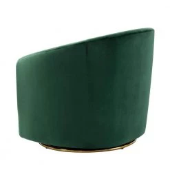 Estefan Green Swivel Chair with Metal Base (Set of 2) by JAYDEN CREATION -JAYDEN CREATION Sales green jayden creation accent chairs chm0240 green s2 c3 1000