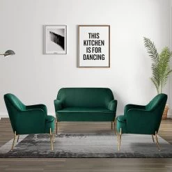 Alita 3-Piece Green Living Room Set by JAYDEN CREATION -JAYDEN CREATION Sales green jayden creation living room sets sf0127 6154a s2 gree 31 1000