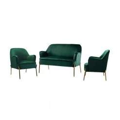 Alita 3-Piece Green Living Room Set by JAYDEN CREATION