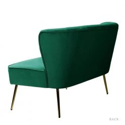 Carmita 47 in. Green Velvet Tufted 2-Seats Loveseats Sofa with Golden Base by JAYDEN CREATION -JAYDEN CREATION Sales green jayden creation loveseats sfm0140 green c3 1000