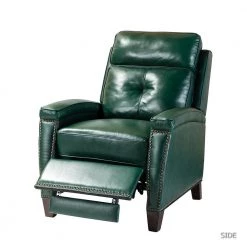 Florina Green Genuine Cigar Leather Recliner with Nailhead Trim by JAYDEN CREATION 14 Florina Green Genuine Cigar Leather Recliner with Nailhead Trim by JAYDEN CREATION -JAYDEN CREATION Sales green jayden creation recliners rclb0172 green 4f 1000