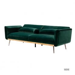 Cartier 3-Seat Green Velvet Sofa by JAYDEN CREATION