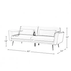 Cartier 3-Seat Green Velvet Sofa by JAYDEN CREATION -JAYDEN CREATION Sales green jayden creation sofas couches sfdc0025 green 76 1000