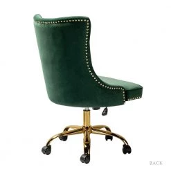 Adelina Green Swivel Tufted Task Chair with Nailhead Trim by JAYDEN CREATION -JAYDEN CREATION Sales green jayden creation task chairs ofmyn0145 green c3 1000