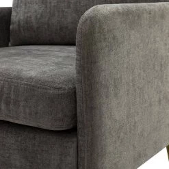 Magnesia Grey Armchair with Metal Legs by JAYDEN CREATION -JAYDEN CREATION Sales grey jayden creation accent chairs chhq0414 grey 44 1000