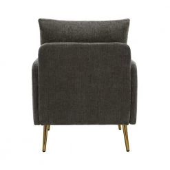 Magnesia Grey Armchair with Metal Legs by JAYDEN CREATION -JAYDEN CREATION Sales grey jayden creation accent chairs chhq0414 grey 66 1000