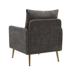 Magnesia Grey Armchair with Metal Legs by JAYDEN CREATION -JAYDEN CREATION Sales grey jayden creation accent chairs chhq0414 grey c3 1000