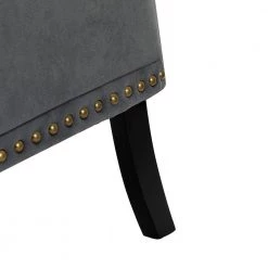 Enrica Grey Tufted Comfy Armchair with Nailhead Trim by JAYDEN CREATION -JAYDEN CREATION Sales grey jayden creation accent chairs chm0232 grey fa 1000