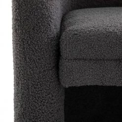 Baudoin Grey Barrel Chair with Polyester Fabric by JAYDEN CREATION 16 Baudoin Grey Barrel Chair with Polyester Fabric by JAYDEN CREATION -JAYDEN CREATION Sales grey jayden creation accent chairs chm0353 grey 44 1000