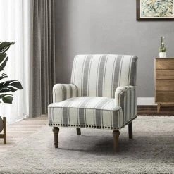 Imperia Grey Armchair with Turned Legs by JAYDEN CREATION -JAYDEN CREATION Sales grey jayden creation accent chairs chm0406 grey 31 1000