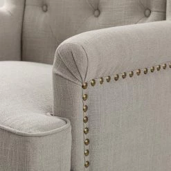 Cecília Grey Armchair With Solid Wood Legs Set of 2 by JAYDEN CREATION 14 Cecília Grey Armchair With Solid Wood Legs Set of 2 by JAYDEN CREATION -JAYDEN CREATION Sales grey jayden creation accent chairs chm0584 grey s2 4f 1000