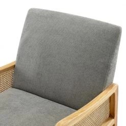 Finebaik Grey ArmChair with Solid Wood Legs (Set of 2) by JAYDEN CREATION -JAYDEN CREATION Sales grey jayden creation accent chairs chs0461 grey s2 1f 1000