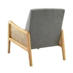 Finebaik Grey ArmChair with Solid Wood Legs (Set of 2) by JAYDEN CREATION -JAYDEN CREATION Sales grey jayden creation accent chairs chs0461 grey s2 c3 1000