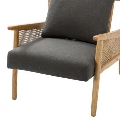 Kamil Grey Armchair with Solid Wood Legs by JAYDEN CREATION -JAYDEN CREATION Sales grey jayden creation accent chairs chs0553 grey 4f 1000
