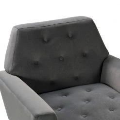 Ernesto Grey Armchair with Metal Base by JAYDEN CREATION -JAYDEN CREATION Sales grey jayden creation accent chairs chwh0231 grey s2 1f 1000