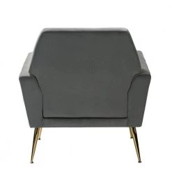 Ernesto Grey Armchair with Metal Base by JAYDEN CREATION -JAYDEN CREATION Sales grey jayden creation accent chairs chwh0231 grey s2 66 1000