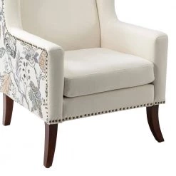 Gerry Grey Armchair with Spring (Set of 2) by JAYDEN CREATION -JAYDEN CREATION Sales grey jayden creation accent chairs chwh0616 grey s2 4f 1000