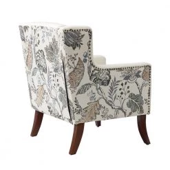 Gerry Grey Armchair with Spring (Set of 2) by JAYDEN CREATION -JAYDEN CREATION Sales grey jayden creation accent chairs chwh0616 grey s2 c3 1000