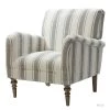 Hallstatt Retro Color Grey Accent Arm Chair with Wood Base by JAYDEN CREATION