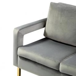 Barmen 50 in. Grey Upholstered Loveseat with Loose Back by JAYDEN CREATION -JAYDEN CREATION Sales grey jayden creation loveseats hsfmsy0134 grey 1f 1000