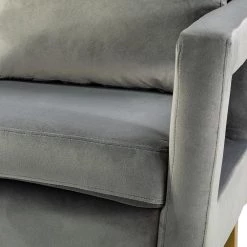 Barmen 50 in. Grey Upholstered Loveseat with Loose Back by JAYDEN CREATION -JAYDEN CREATION Sales grey jayden creation loveseats hsfmsy0134 grey 4f 1000